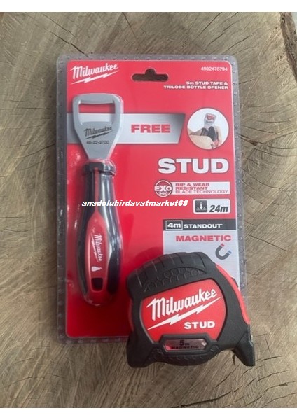 5metre Çelik Şerit Metre Mıknatıslı 5*28MM Kola Açacak 18CM