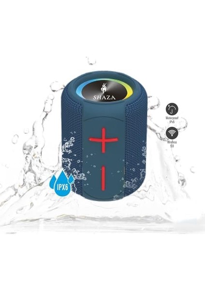 Taşınabilir Bluetooth Hoparlör Ipx6 Suya Dayanıklı - 6W Ses Çıkışı Mavi fiyatları