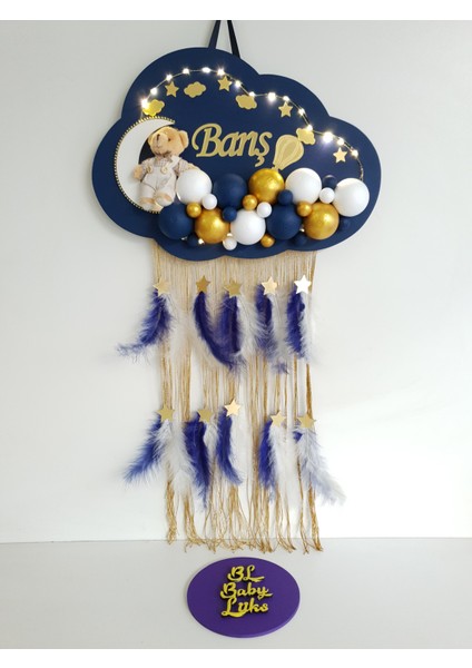 Bubble Ledli Bulut Bebek Kapı Süsü fiyatları