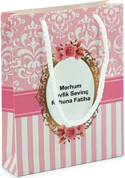 10 Adet Hediyelik Mevlüt Seti Isme Özel Etiketli Çantalı 80 Sayfa Yasin Kitabı - Pembe fiyatları