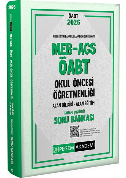 2026 Meb Ags Öabt Okul Öncesi Öğretmenliği Alan Bilgisi - Alan Eğ