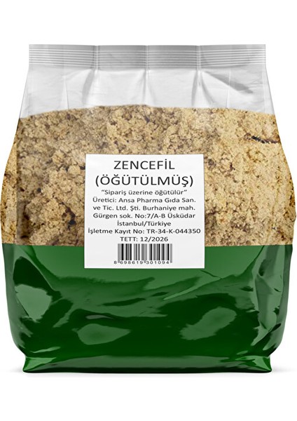 Zencefil Toz Taze Öğütülmüş 350 G (Sipariş Üzerine Öğütülür ve Paketlenir) fiyatları