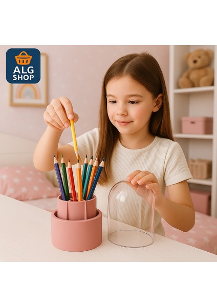 Şeffaf Kapaklı Organizer Makyaj Malzemesi Kalem Diş Fırçası Düzenleyici fiyatları