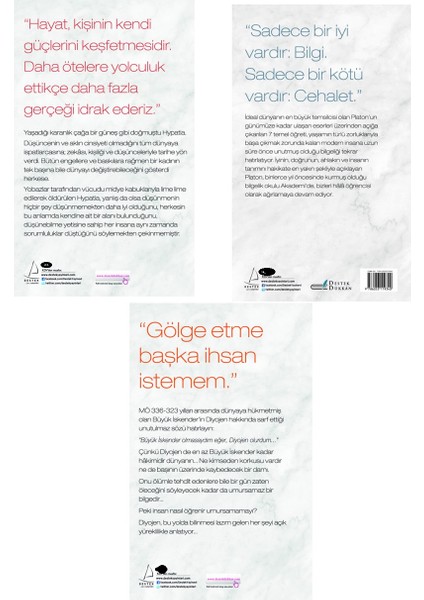 Hypatia / Sokrates / Platon / Diyojen 4 Kitap Felsefe Seti fiyatları