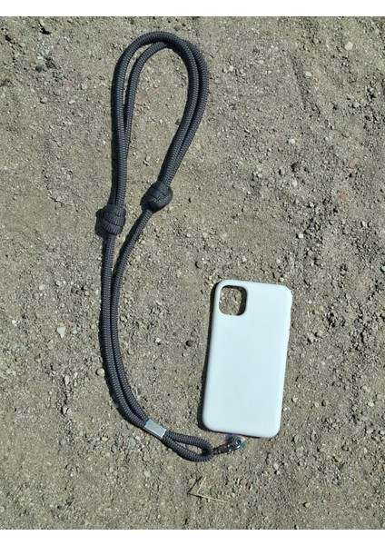 Tüm Kılıflara Uyumlu Antrasit Crossbody (Ayarlanabilir) Telefon Askısı modelleri