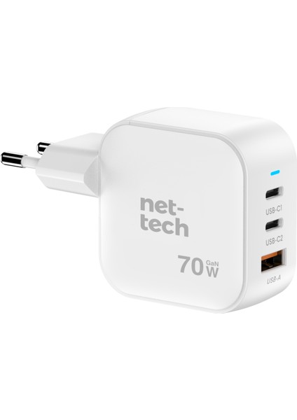 Çoklu Hızlı Tablet,ipod,telefon 70W Pd Type-C USB Girişli Şarj Adaptörü Cihazı(Pd Hızlı Şarj Desteği