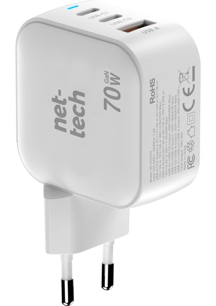 Çoklu Hızlı Tablet,ipod,telefon 70W Pd Type-C USB Girişli Şarj Adaptörü Cihazı(Pd Hızlı Şarj Desteği fiyatları