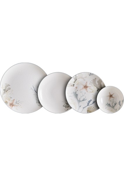 Seashimmer Neo 6 Kişilik 24 Parça Porselen Yemek Seti