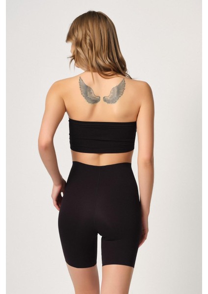 Siyah Mı Emay 2707 Lazer Yüksek Bel Paçalı Korse