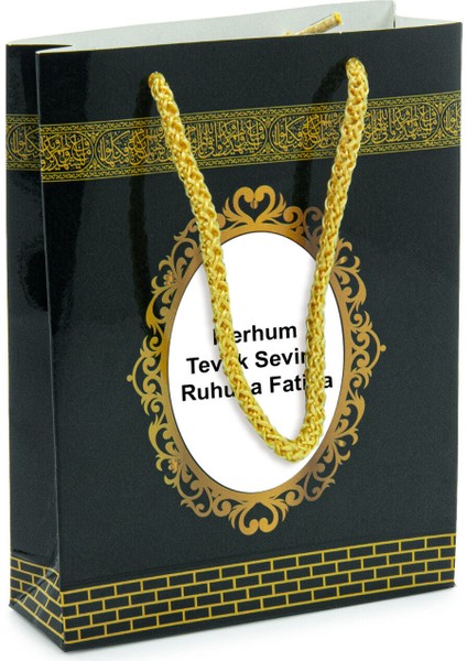 10 Adet Hediyelik Mevlüt Seti Isme Özel Etiketli Çantalı 80 Sayfa Yasin Kitabı - Siyah fiyatları
