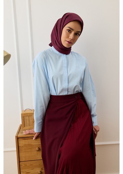 Twill Ipek Eşarp Tina Bordo modelleri