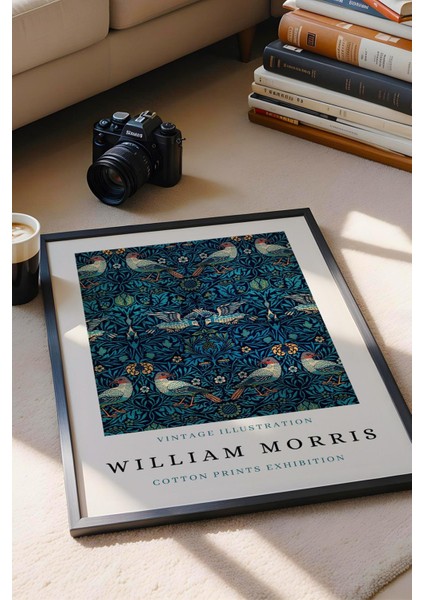 William Morris Pamuk Baskı Sergisi Afişi Çerçeveli Tablo - Eklektik Tarz Duvar Dekoru fiyatları