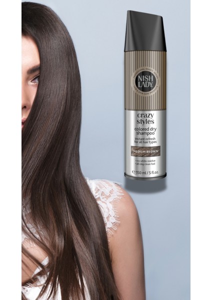 Renkli Kuru Şampuan Orta Kahve Renk (150 Ml) fırsatları