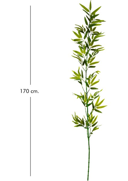 Yapay Bambu Dalı Yapraklı Yeşil 170 Cm. modelleri