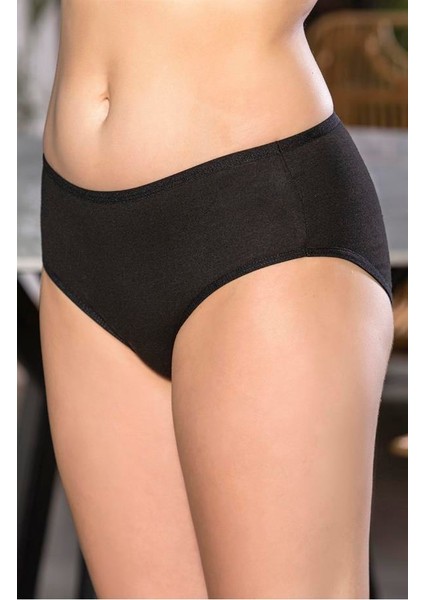Pamuklu Yüksek Bel Slip Külot Siyah (MGP2966) fiyatları