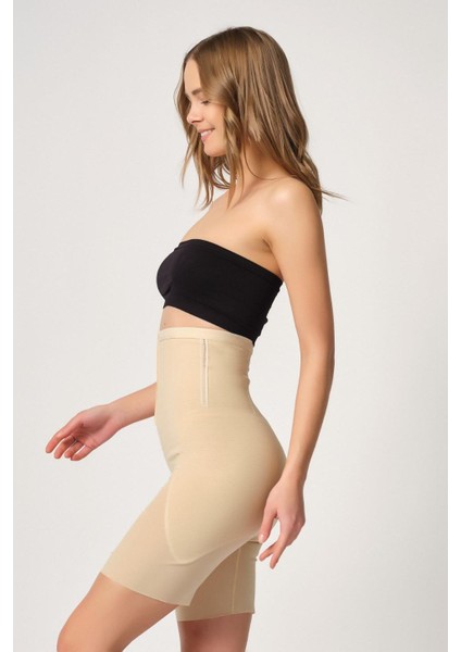 Ten Mı Emay 2928 Ön Agraflı Tül Paçalı Lazer Korse