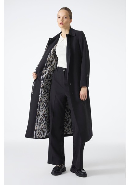 Gömlek Yaka Kemerli Kol Detaylı Trençkot modelleri