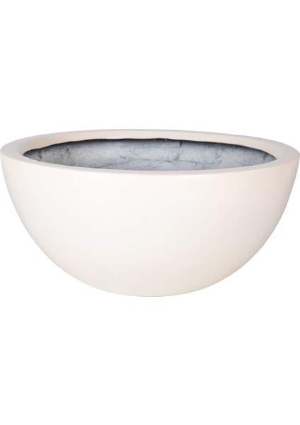 Fiber Bonsai Saksısı Yarım Krem 18,5X40 Cm.