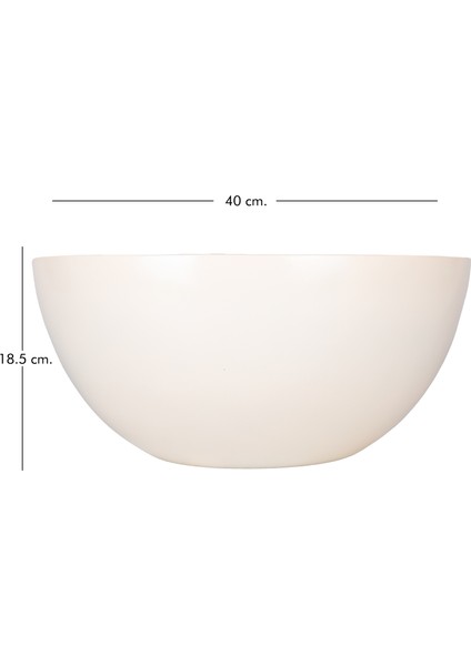 Fiber Bonsai Saksısı Yarım Krem 18,5X40 Cm. indirimleri