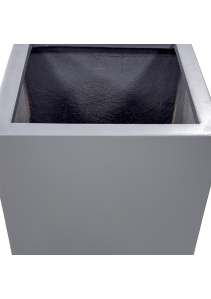 Fiber Saksı Kare Antrasit 40X40 Cm. fiyatları