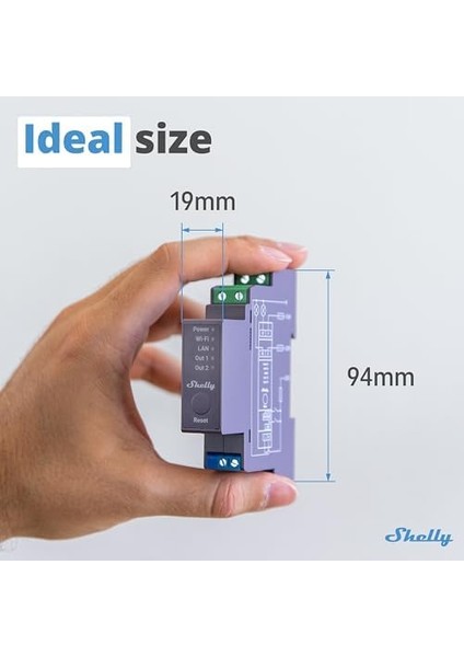 Pro 2 - Wi-Fi, Lan ve Bluetooth 2 Kanallı Akıllı Röle Anahtarı, Ev Otomasyonu, Alexa ve Google Home ile Uyumlu, Ios Android Uygulaması, Işıklar Otomasyonu, Motorlu Vana Için Uzaktan Kumanda fiyatları