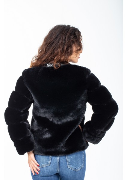 Yakası Deri Özel Tasarım Kürk Ceket Mont (Kalın Veyüksek Gramajlı) fırsatları