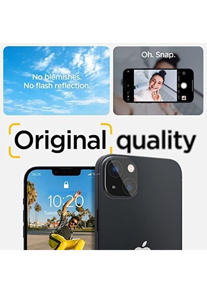 iPhone 14 / 14 Plus Kamera Lens Camı Koruyucu Glas.tr Optik (2 Adet) Black - AGL05274 fiyatları