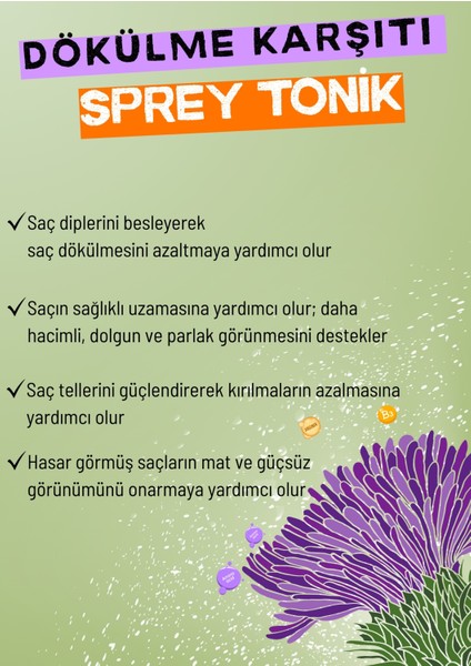 Dökülme Karşıtı Biotin Sprey Tonik 200 ml modelleri