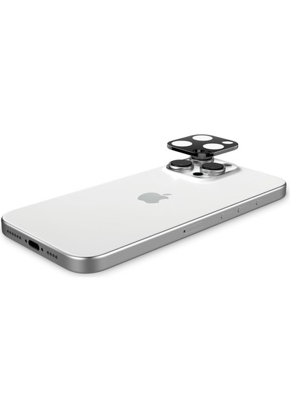 iPhone 16E Kamera Lens Camı Koruyucu Kolay Kurulum Glas.tr Ez Fit Optik Pro (2 Adet) Black - AGL09279