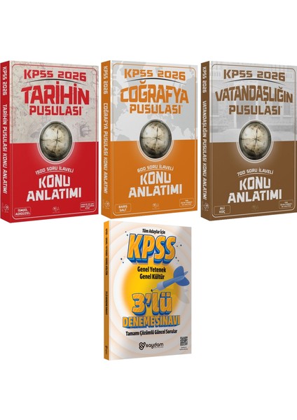 2026 Kpss Pusula Serisi Tarih-Coğrafya-Vatandaşlık Konu Anlatımı(Lisans)