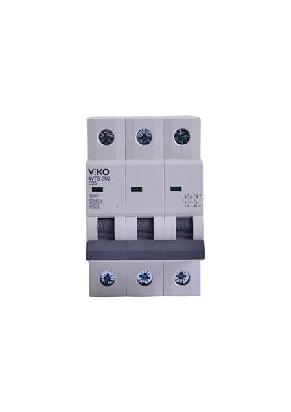 4VTB-3C25 Otomatik Sigorta 4,5ka C Tipi 3 Kutup 25A modelleri