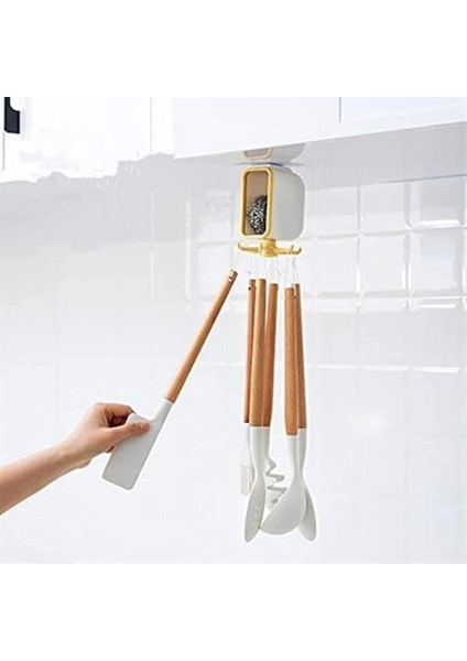 Yapışkanlık Pratik Mutfak Askılığı Organizatör ve Mutfak Düzenleyici Çok Amaçlı Döner Askı modelleri