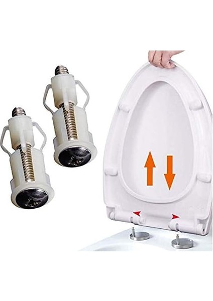 2 Adet Genleşme Vidası, Wc Oturağı, Sabitleme Vidaları, Dübel Seti, Tuvalet Oturağı, Tuvalet Kapağı, Yedek Parça, Wc Sabitleme Seti, Tuvalet Kapağı Sabitleme modelleri