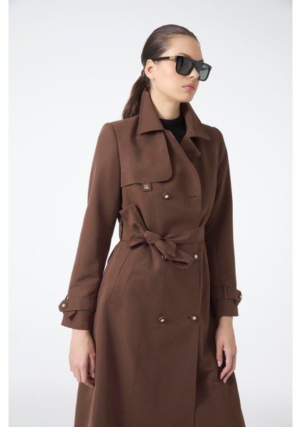 Gömlek Yaka Kuşaklı Trençkot fırsatları