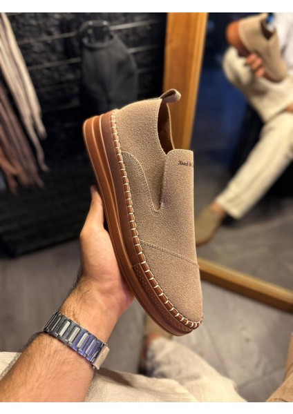 Bağcıksız Mevsimlik Süet Ayakkabı 019 Camel (Süet) fiyatları
