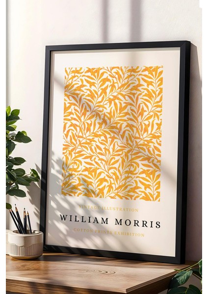 William Morris Willow Bough Çerçeveli Tablo - Söğüt Dalı Deseni - Eklektik Tarz Duvar Dekoru fiyatları