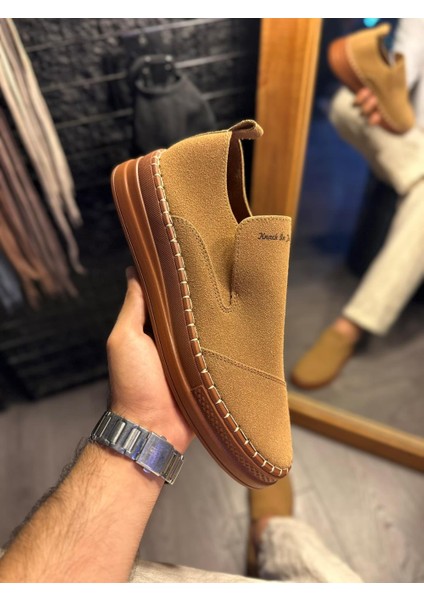 Bağcıksız Mevsimlik Süet Ayakkabı 019 Taba fiyatları