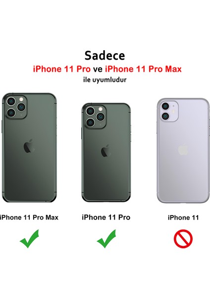 iPhone 11 Pro / 11 Pro Max Uyumlu Safir Lens Çizilmez Dayanıklı Kamera Koruyucu modelleri