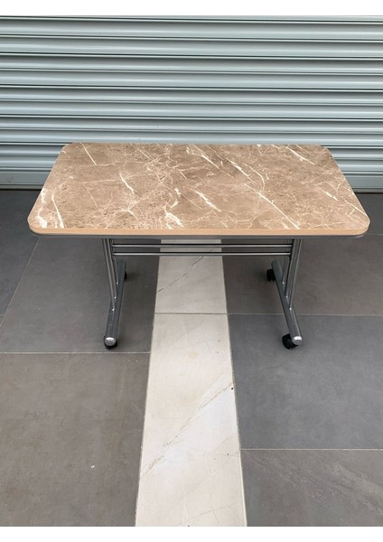 70*110 Pratik Tekerlekli Farklı Ren ve Desen Metal Ayaklı Masa, Orta Sehpa,çalışma Masası fırsatları
