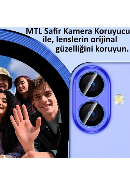 iPhone 16 / 16 Plus Uyumlu Safir Lens Çizilmez Dayanıklı Kamera Koruyucu fırsatları