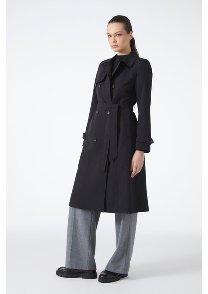 Gömlek Yaka Kuşaklı Trençkot modelleri