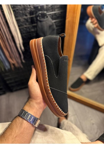 Bağcıksız Mevsimlik Süet Ayakkabı 019 Siyah fiyatları