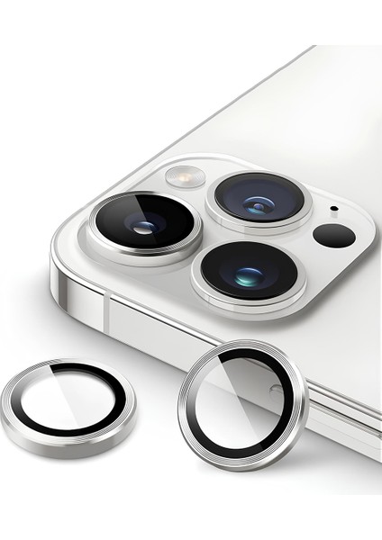 iPhone 15 Pro / 15 Pro Max Uyumlu Safir Lens Çizilmez Dayanıklı Kamera Koruyucu