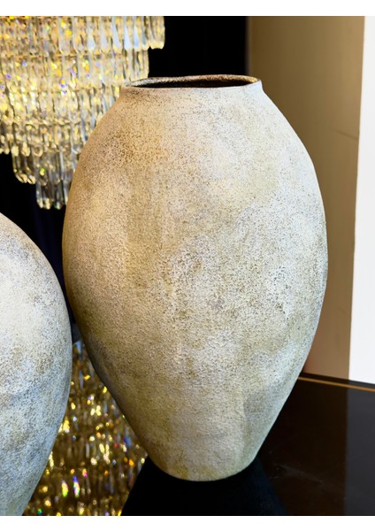 Seramik Dokulu Simli Vazo Seti indirimleri