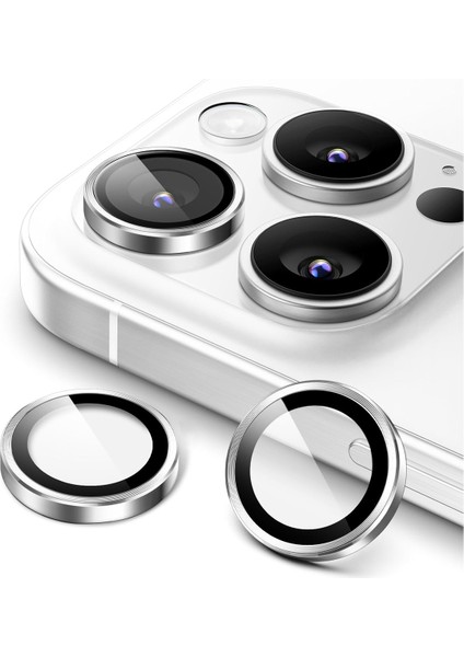 iPhone 16 Pro / 16 Pro Max Uyumlu Safir Lens Çizilmez Dayanıklı Kamera Koruyucu