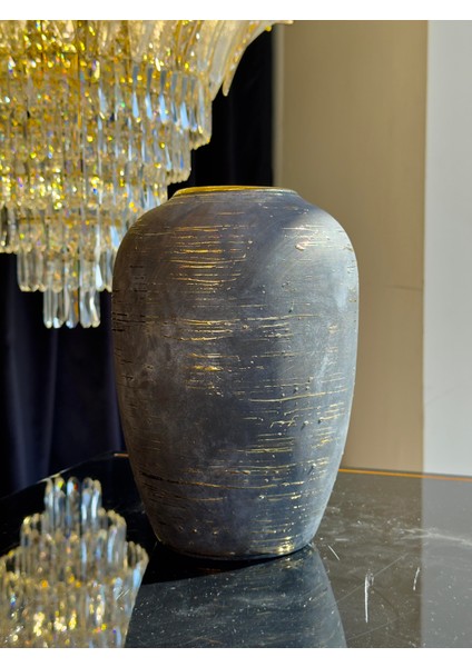 Siyah Seramik Trinity Vazo Küçük Boy fiyatları