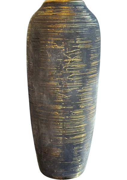 Siyah Seramik Trinity Vazo Büyük Boy