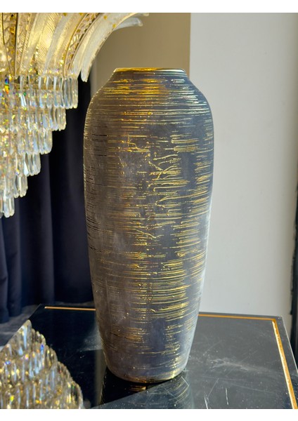 Siyah Seramik Trinity Vazo Büyük Boy fiyatları