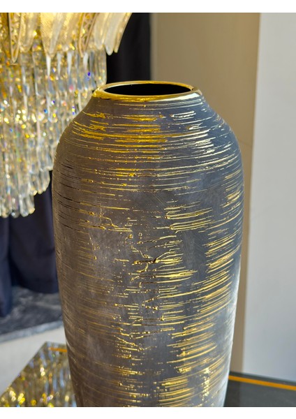 Siyah Seramik Trinity Vazo Büyük Boy fırsatları