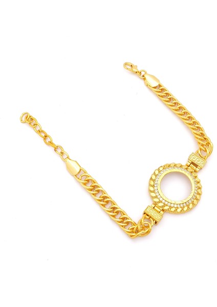 Altın Kaplama Çeyrek Çerçeve Bileklik BLK-1127